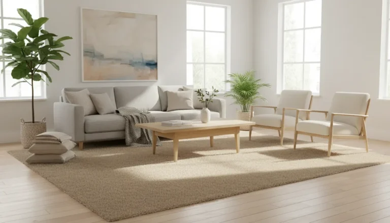 Jaki dywan do salonu – jak wybrać rozmiar i materiał 2 Jaki dywan do salonu – kompletny poradnik jak wybrać rozmiar dywan materiał kolor dla różnych stylów wnętrz
