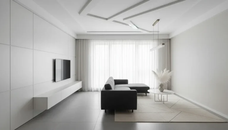 sztukateria nowoczesne mieszkanie blok listwy feature