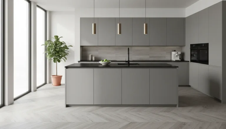 feature plytki gres drewnopodobny kuchnia nowoczesna